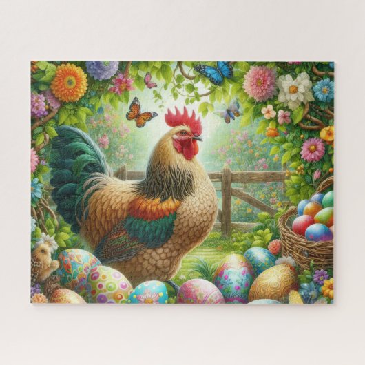 Boerderij Paashaan Legpuzzel (Horizontaal)