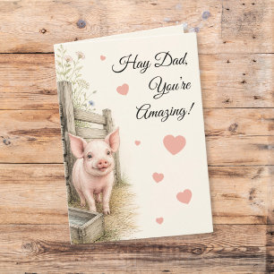 Boerderij papa geweldige Vaderdag Kaart