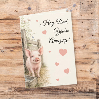 Boerderij papa geweldige Vaderdag Kaart