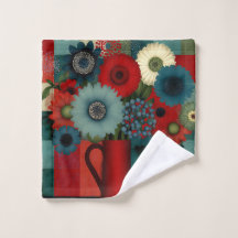 Boerderij Patchwork Blauwe Bes Boeket