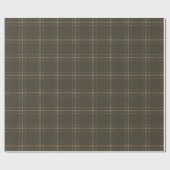 Boerderij plaid patroon sepia bruin cadeaupapier (Vlak)