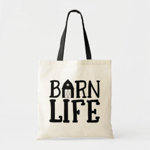 Boerderij, Platteland Boerin Kippen Dame Paard Koe Tote Bag