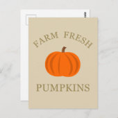 boerderij pompoen briefkaart (Voorkant / Achterkant)