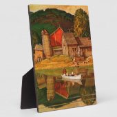 Boerderij Pond Landschap Mead Schaeffer Fotoplaat (Zijkant)