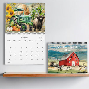 Boerderij Pret Barnyard Landelijke Kinderen Kalender