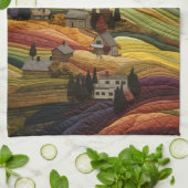 Boerderij Quilt Theedoek (Gevouwen)