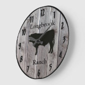 Boerderij Ranch of Stable Name 4 Custom Barnwood S Grote Klok (Hoek)