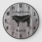 Boerderij Ranch of Stable Name 4 Custom Barnwood S Grote Klok (Voorkant)