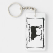 Boerderij Ranch of Stable Name Bull Cow Steer Sleutelhanger (Voorkant)