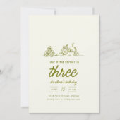 Boerderij Ranch Tractor Verjaardagsfeest Uitnodige Kaart (Voorkant)