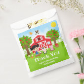 Boerderij Red Birthday Black Hair Girl Hartelijk d Bedankzakje (Gezegeld)