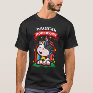 Boerderij Regenboog Boer Eenhoring Moonicorn Mooi T-shirt