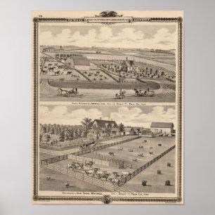 Boerderij residentie van I Lee & residentie van T Poster