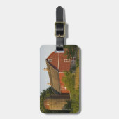 Boerderij Rode Barn en Silo Bagagelabel (Voorkant verticaal)