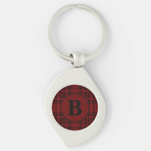 BOERDERIJ RODE GINGHAM GERUITTE PLAID SLEUTELHANGER