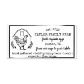 Boerderij  Rustic Chicken Ru Rubberstempel (Afrduk)