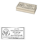 Boerderij  Rustic Chicken Ru Rubberstempel (Gestempeld)