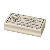 Boerderij  Rustic Chicken Ru Rubberstempel (Stempel)