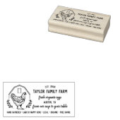 Boerderij  Rustic Chicken Ru Rubberstempel (Gestempeld)
