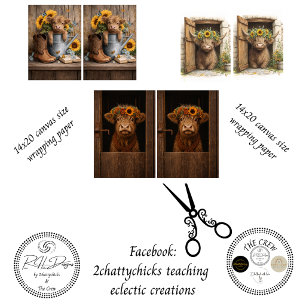 Boerderij Rustieke Schuur Decoupage Inpakpapier Vel
