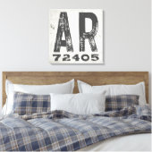 Boerderij rustieke staat Postcode Arkansas Canvas Afdruk (Insitu (Slaapkamer))