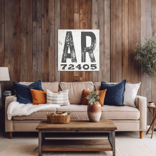 Boerderij rustieke staat Postcode Arkansas Canvas Afdruk