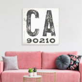 Boerderij rustieke staat postcode Californië Canvas Afdruk (Insitu (Woonkamer))