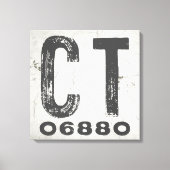 Boerderij rustieke staat Postcode Connecticut Canvas Afdruk (Voorkant)