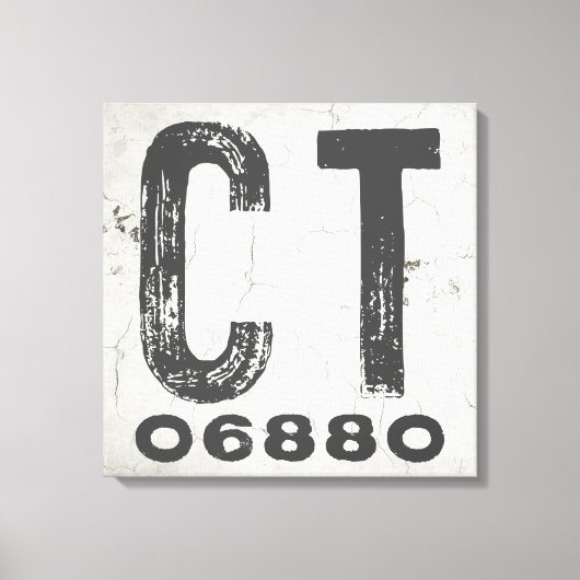 Boerderij rustieke staat Postcode Connecticut Canvas Afdruk (Voorkant)