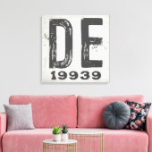 Boerderij rustieke staat postcode Delaware Canvas Afdruk (Insitu (Woonkamer))