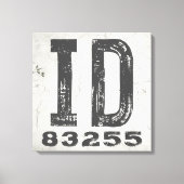 Boerderij rustieke staat Postcode Idaho Canvas Afdruk (Voorkant)