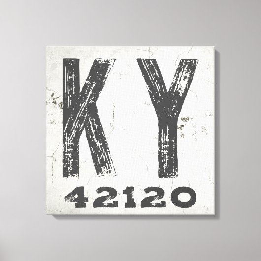 Boerderij rustieke staat Postcode Kentucky Canvas Afdruk (Voorkant)