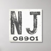 Boerderij rustieke staat postcode New Jersey Canvas Afdruk (Voorkant)