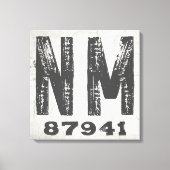 Boerderij rustieke staat postcode New Mexico Canvas Afdruk (Voorkant)
