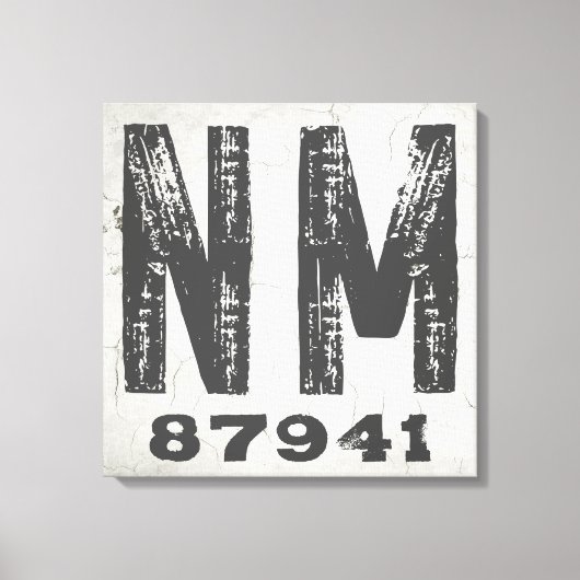 Boerderij rustieke staat postcode New Mexico Canvas Afdruk (Voorkant)