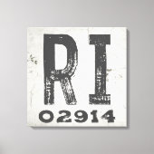 Boerderij rustieke staat Postcode Rhode Island Canvas Afdruk (Voorkant)