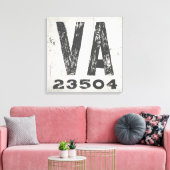Boerderij Rustieke Staat Postcode Virginia Canvas Afdruk (Insitu (Woonkamer))
