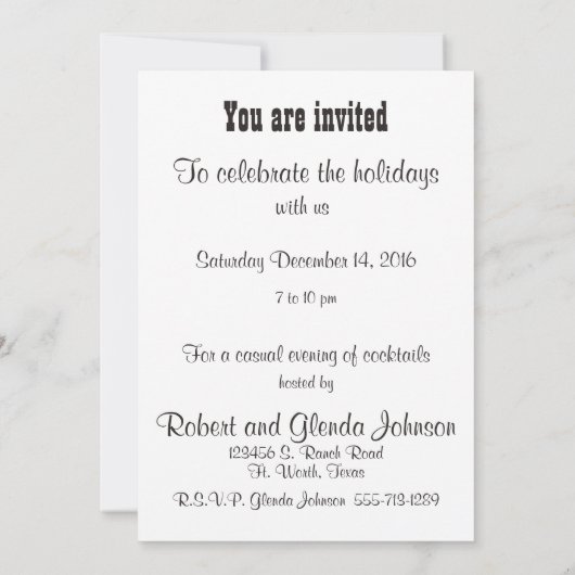 Boerderij Santa met geschenken Party Invitation Sj Kaart (Achterkant)