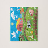 Boerderij scène legpuzzel (Verticaal)