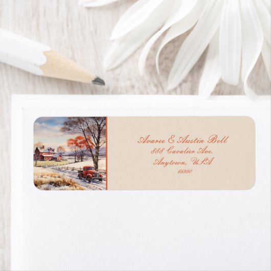 Boerderij Scène van weleer Etiket (Insitu)