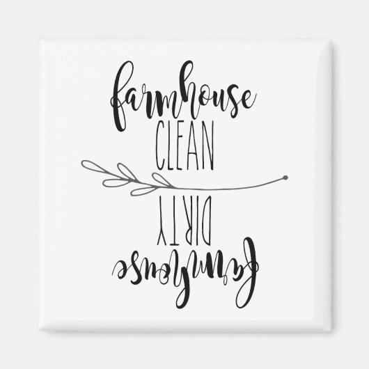 Boerderij Schoon/Vuile Vaatwasser Magneet (Voorkant)