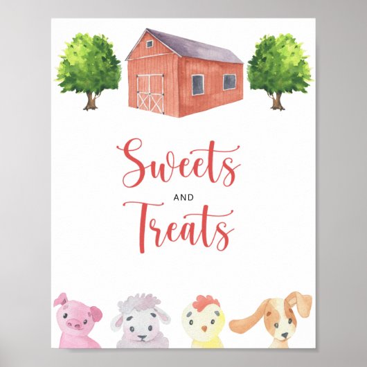 Boerderij - Snoepjes en lekkernijen Poster (Voorkant)