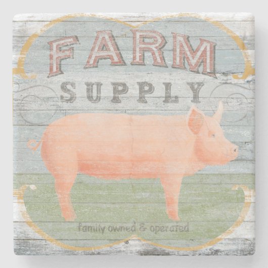 Boerderij Stenen Onderzetter (Voorkant)