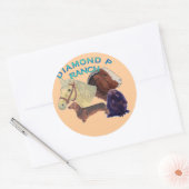 Boerderij sticker... ronde sticker (Envelop)