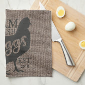 Boerderij Stijl Boerderij Verse Gepersonaliseerde  Theedoek (Quarter Fold)