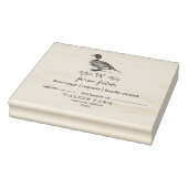 Boerderij stijl monogram eendenei karton stempel (Stempel)