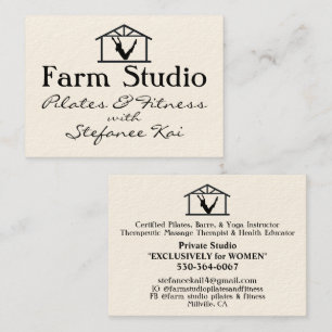 Boerderij Studio Pilates & Fitness Yoga Visitekaartje