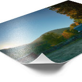 Boerderij Sunrise Foto Afdruk (Hoek)