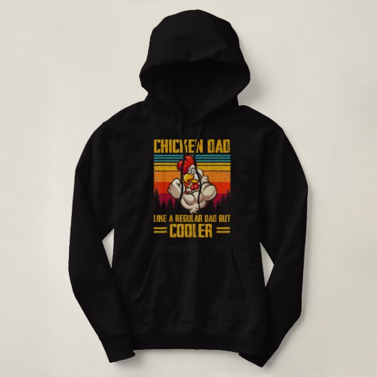 Boerderij tante Chicken tante Hoodie (Design voorkant)