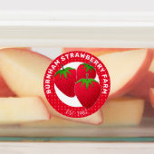 Boerderij toevoegen | Gepersonaliseerd aardbeienvo Labels (Aangebracht)